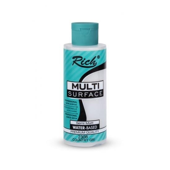 Rich Multi Surface Her Yüzey İçin Akrilik Boya 120 Cc 2308 Country Gri
