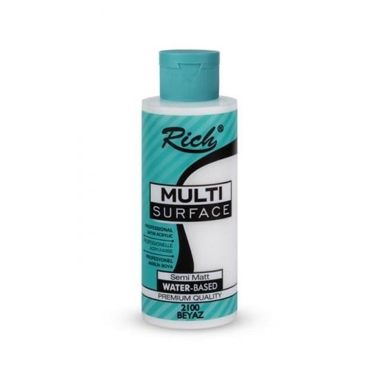 Rich Multi Surface Her Yüzey İçin Akrilik Boya 120 Cc 2100 Beyaz