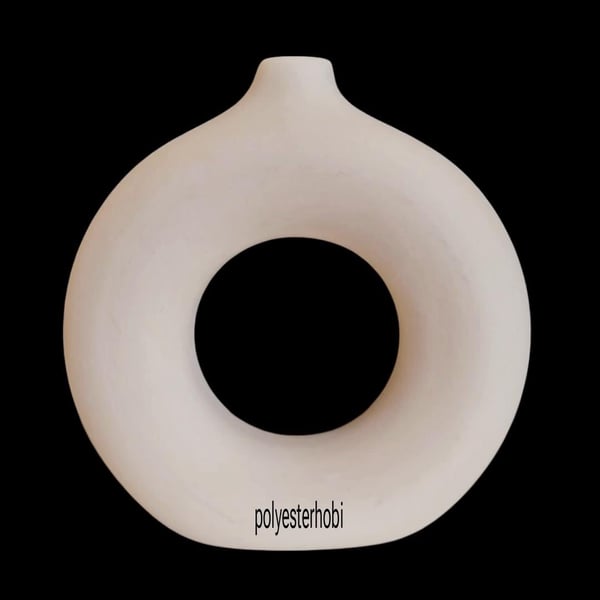 SC 76 -  Simit Vazo Minimalist Tarz Ham Seramik Obje