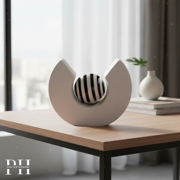SD 105 - Modern Hayat Obje Ham Seramik Dekoratif Heykel