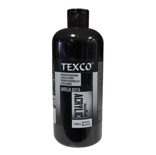 Texco Su Bazlı Akrilik 400 ml Siyah