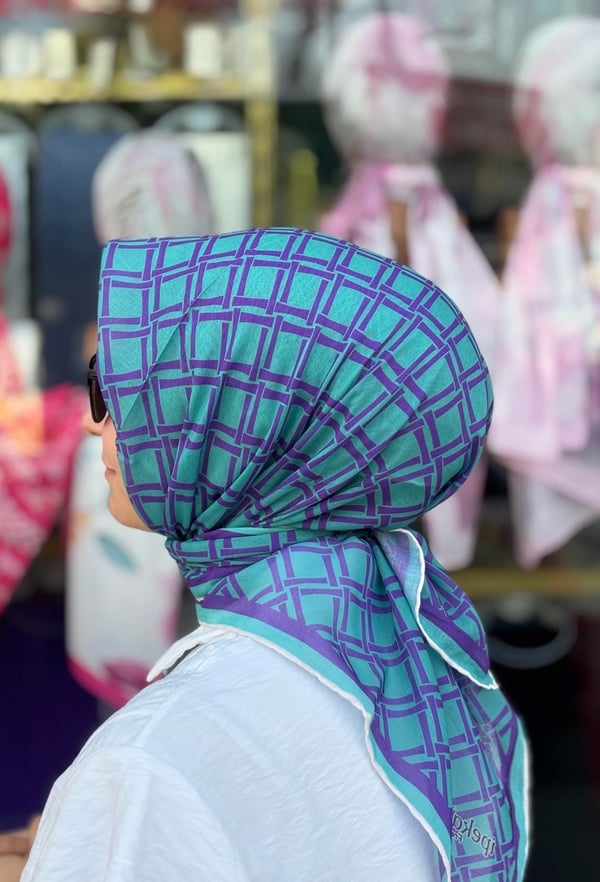 desenli soft pamuk eşarp