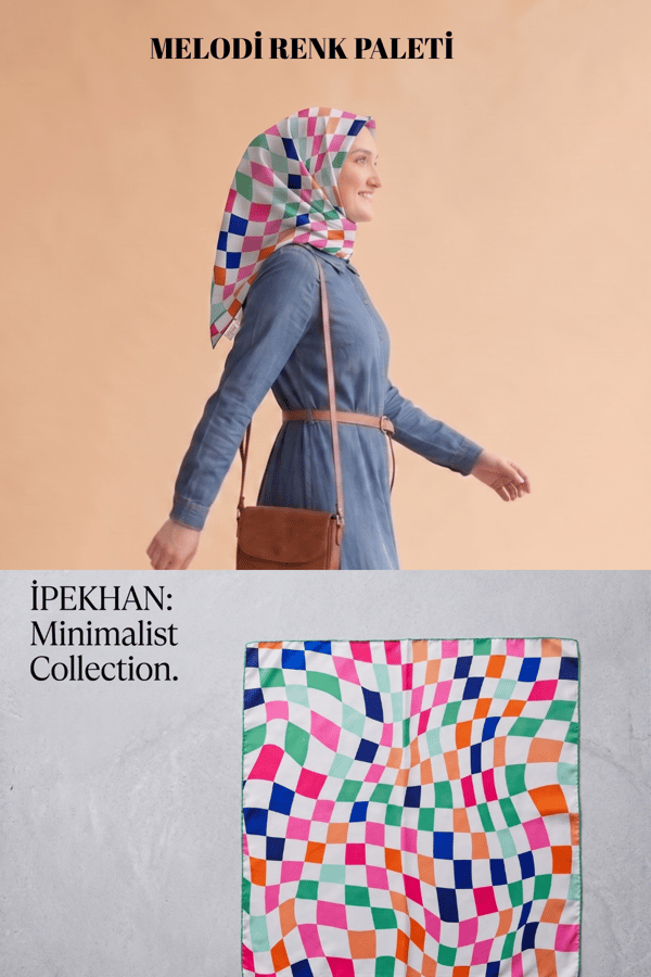 İPEKHAN GEOMETRİK DESEN SOFT PAMUK EŞARP