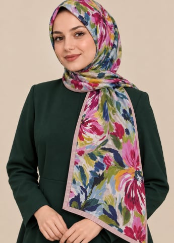 KETEN DESENLİ PAMUK ŞAL