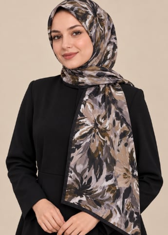 KETEN DESENLİ PAMUK ŞAL