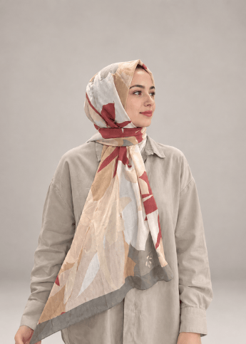 ORANGE DESENLİ BAMBU ŞAL