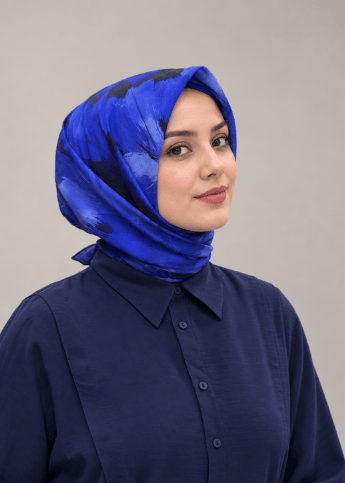 ORANGE SOFT PAMUK EŞARP LACİVERT SERİSİ