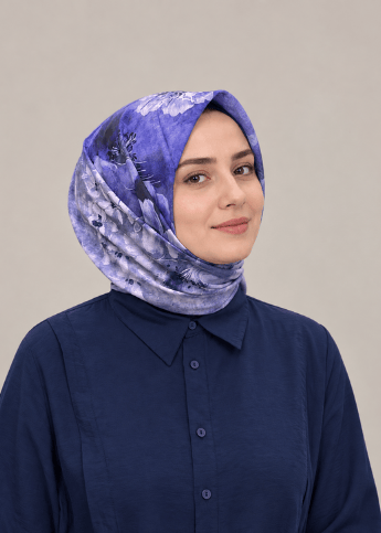 ORANGE SOFT PAMUK EŞARP LACİVERT SERİSİ