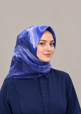 ORANGE SOFT PAMUK EŞARP LACİVERT SERİSİ