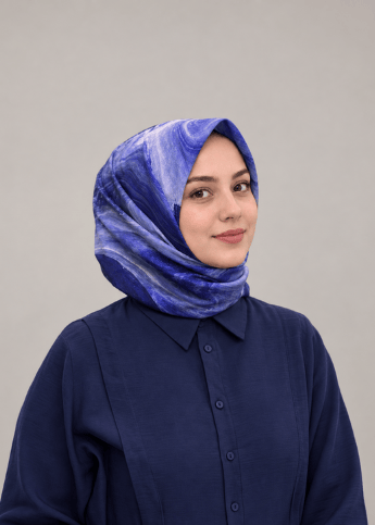 ORANGE SOFT PAMUK EŞARP LACİVERT SERİSİ