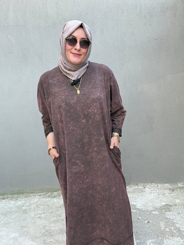 % 100 PAMUKLU UZUN BATİK TUNİK