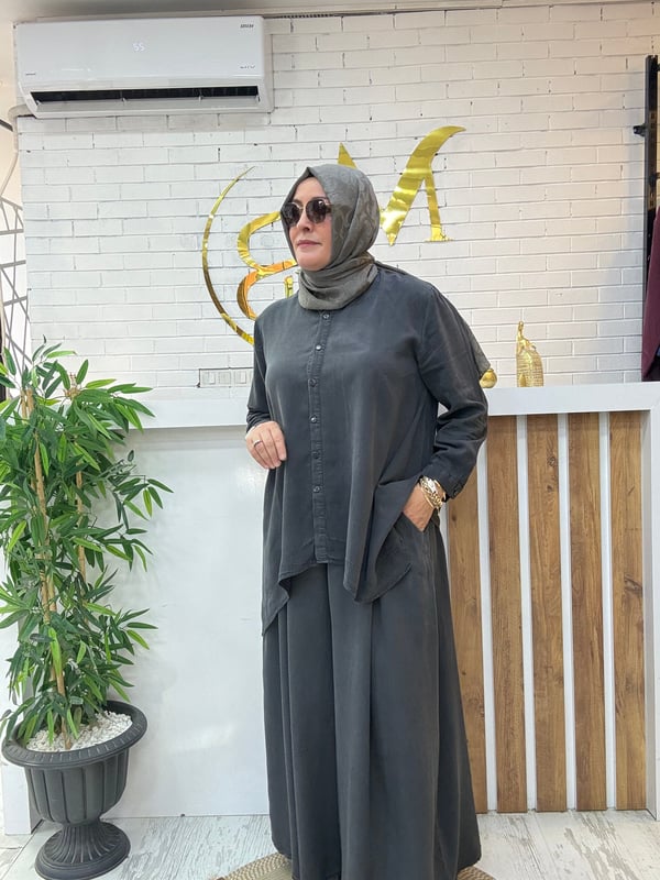 ASİMETRİK TENSEL PANTOLONLU OSAKA TAKIM