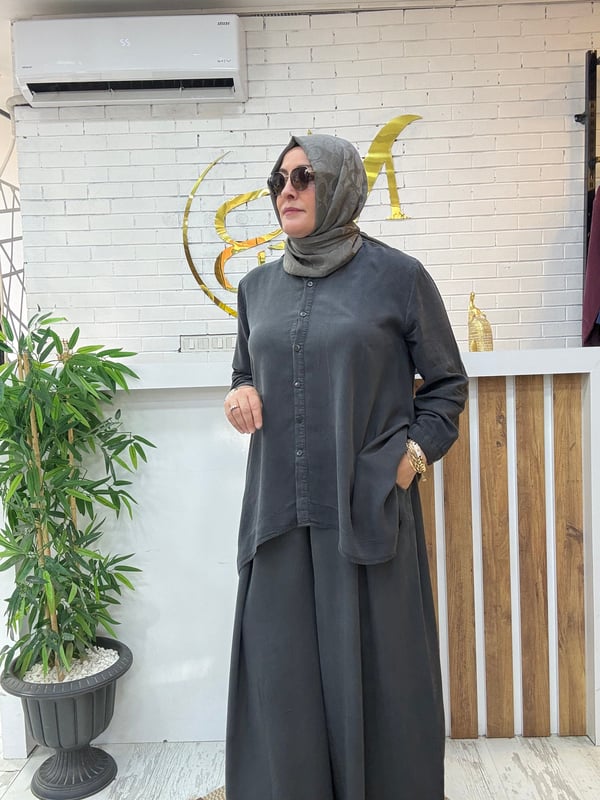 ASİMETRİK TENSEL PANTOLONLU OSAKA TAKIM