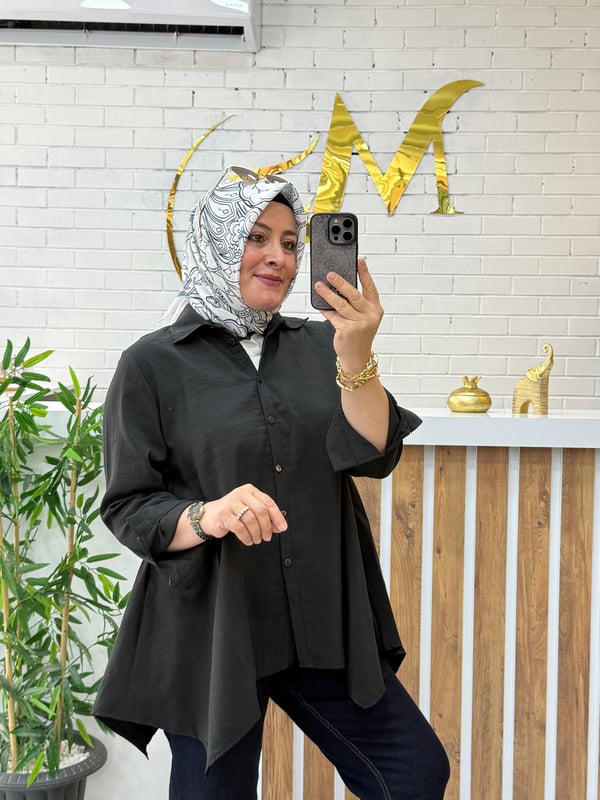 ASŞMETRİK MANDO GÖMLEK