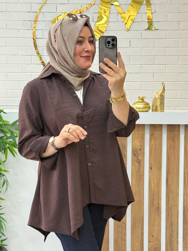 ASŞMETRİK MANDO GÖMLEK