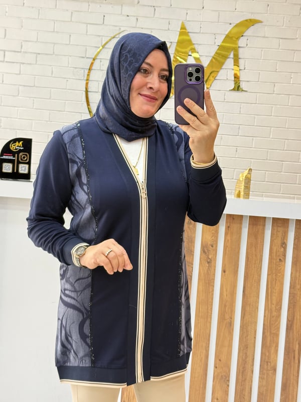 İPEK KUPRA DETAYLI ÇAĞLA CEKET