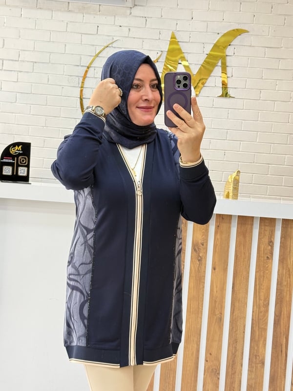 İPEK KUPRA DETAYLI ÇAĞLA CEKET