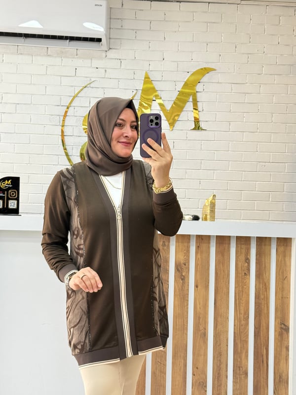 İPEK KUPRA DETAYLI ÇAĞLA CEKET
