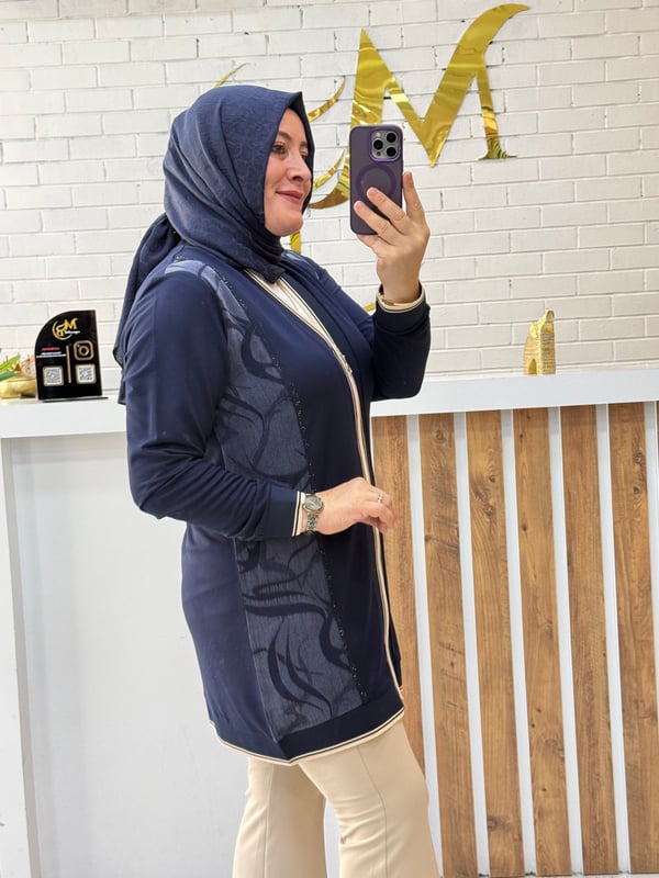 İPEK KUPRA DETAYLI ÇAĞLA CEKET