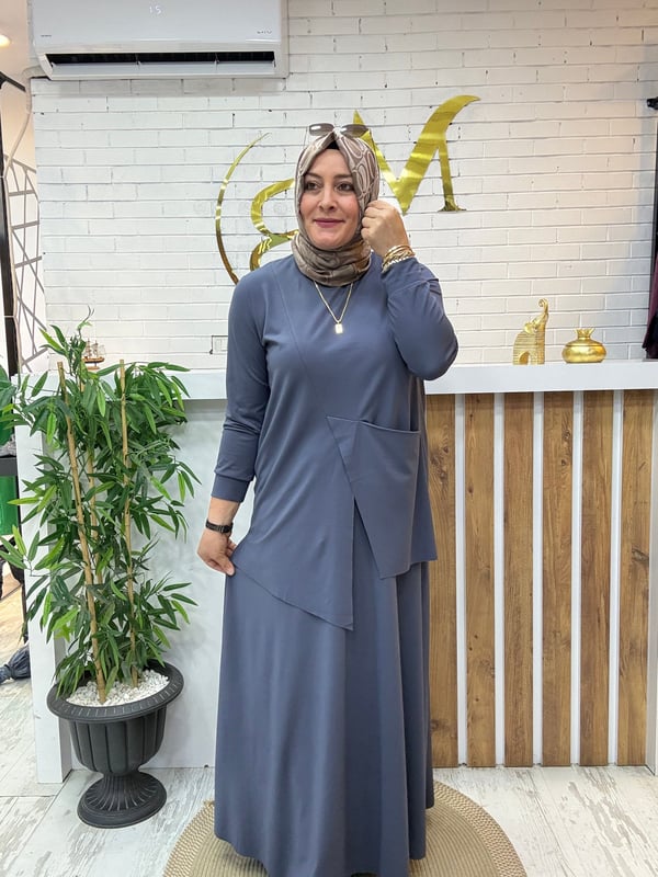 MODAL KUMAŞ TİRİL TİRİL  ETEKLİ TAKIM