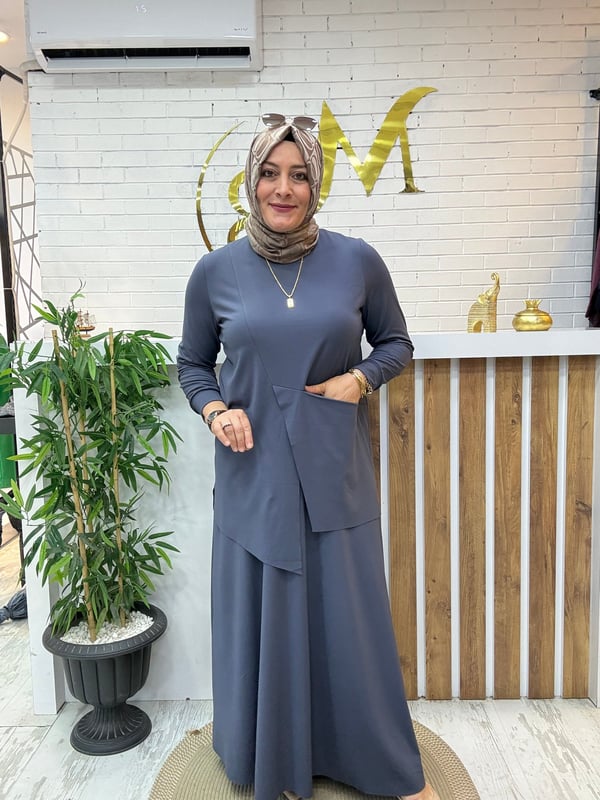 MODAL KUMAŞ TİRİL TİRİL  ETEKLİ TAKIM