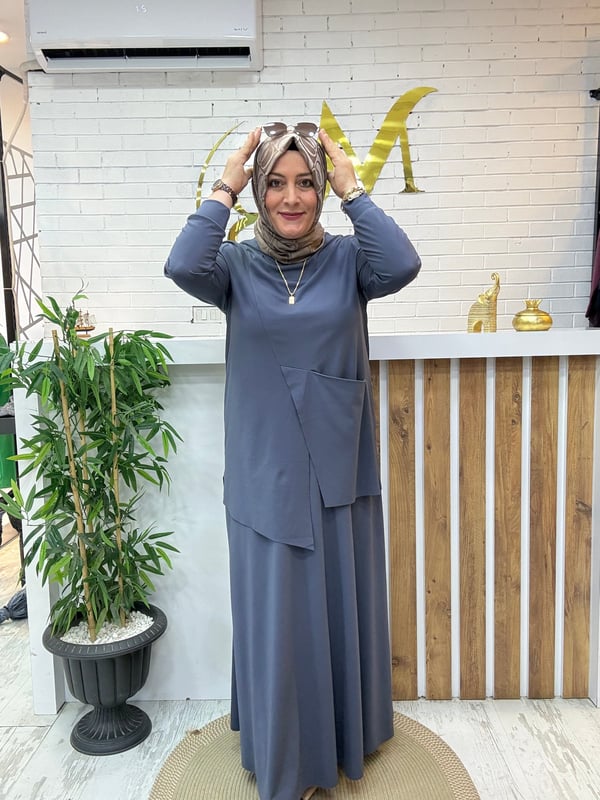 MODAL KUMAŞ TİRİL TİRİL  ETEKLİ TAKIM