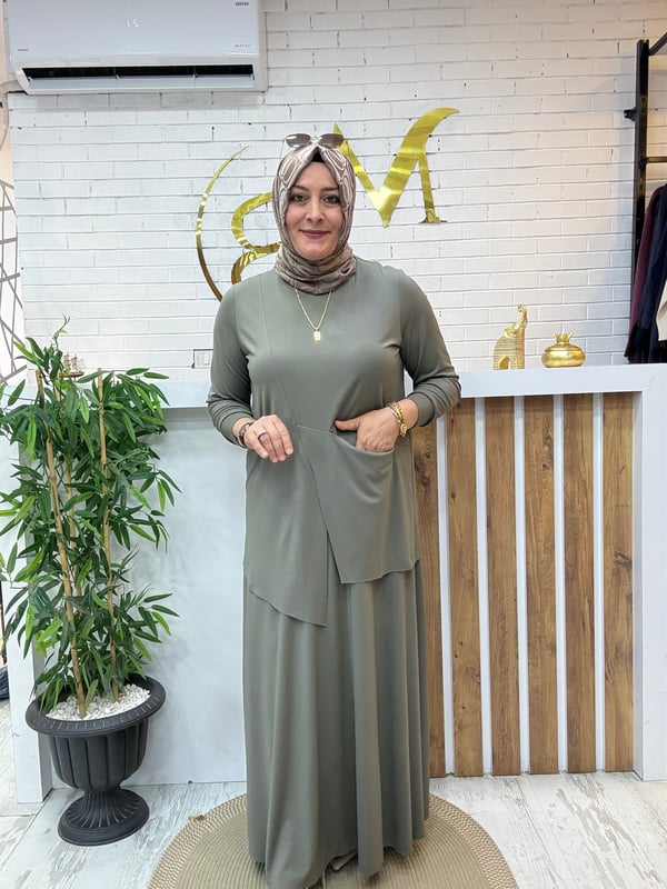 MODAL KUMAŞ TİRİL TİRİL  ETEKLİ TAKIM