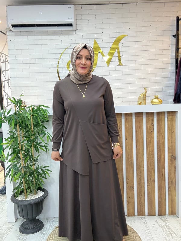 MODAL KUMAŞ TİRİL TİRİL  ETEKLİ TAKIM