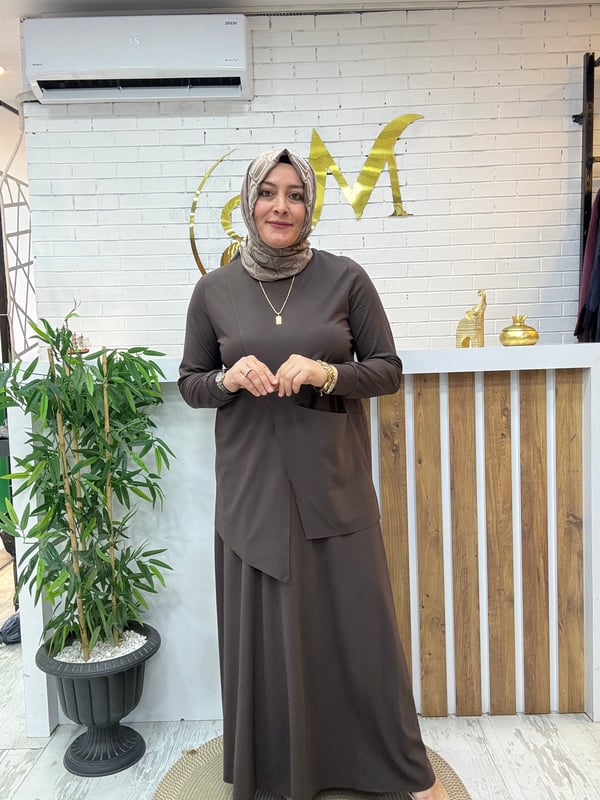MODAL KUMAŞ TİRİL TİRİL  ETEKLİ TAKIM