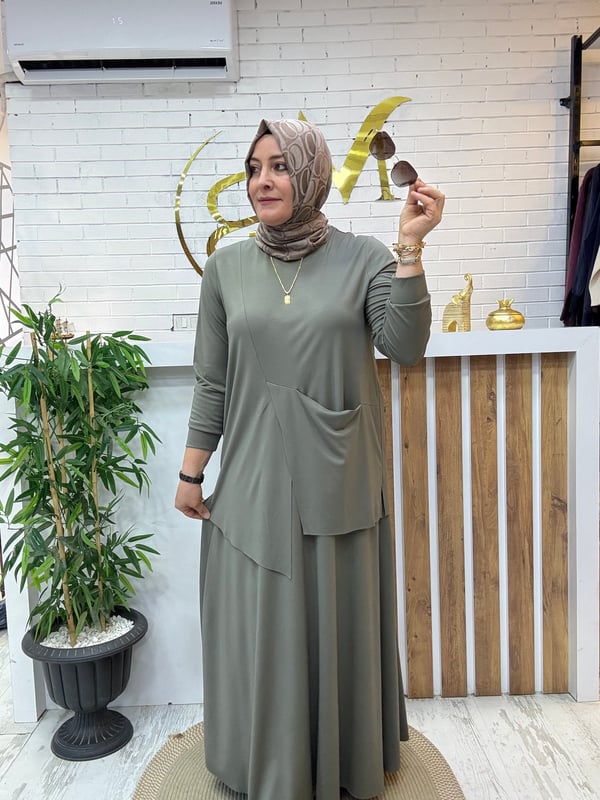MODAL KUMAŞ TİRİL TİRİL  ETEKLİ TAKIM