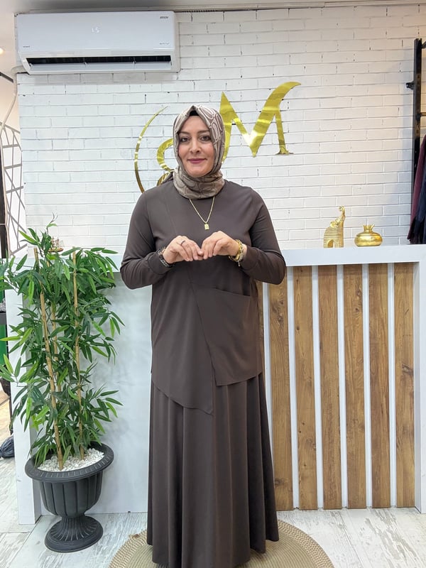 MODAL KUMAŞ TİRİL TİRİL  ETEKLİ TAKIM