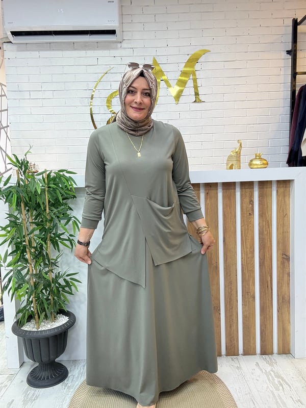 MODAL KUMAŞ TİRİL TİRİL  ETEKLİ TAKIM