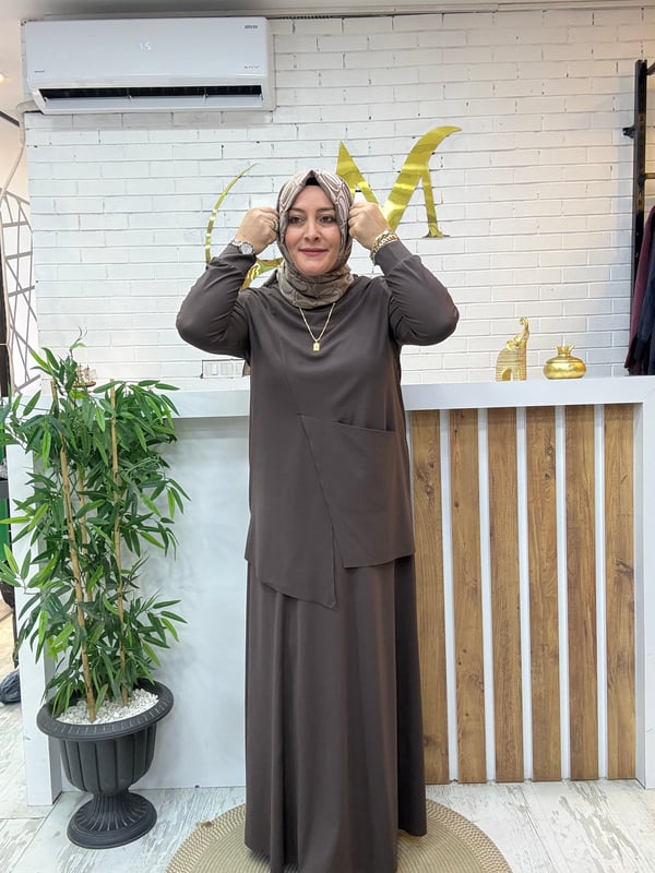 MODAL KUMAŞ TİRİL TİRİL  ETEKLİ TAKIM