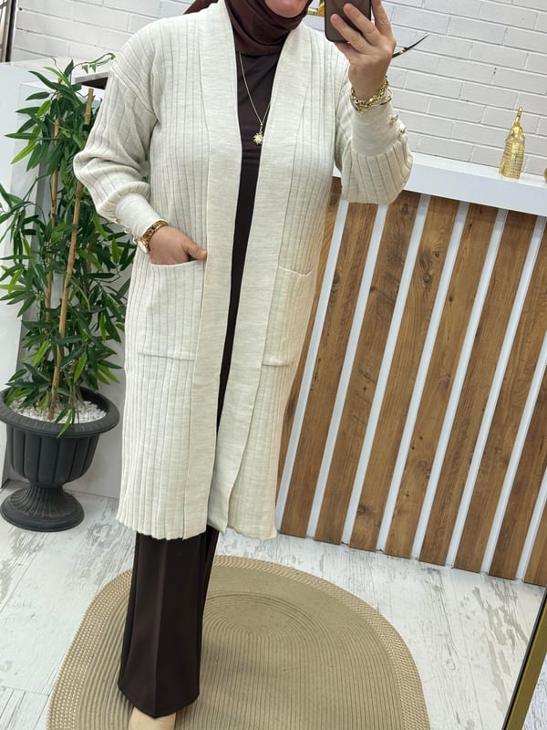 ÖNDEN CEPLİ FİTİLLİ TRİKO HIRKA