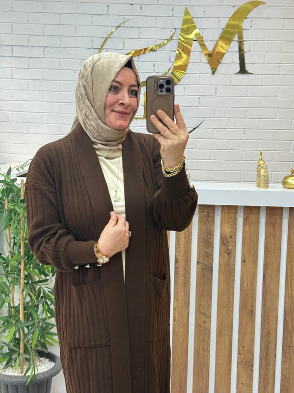 ÖNDEN CEPLİ FİTİLLİ TRİKO HIRKA
