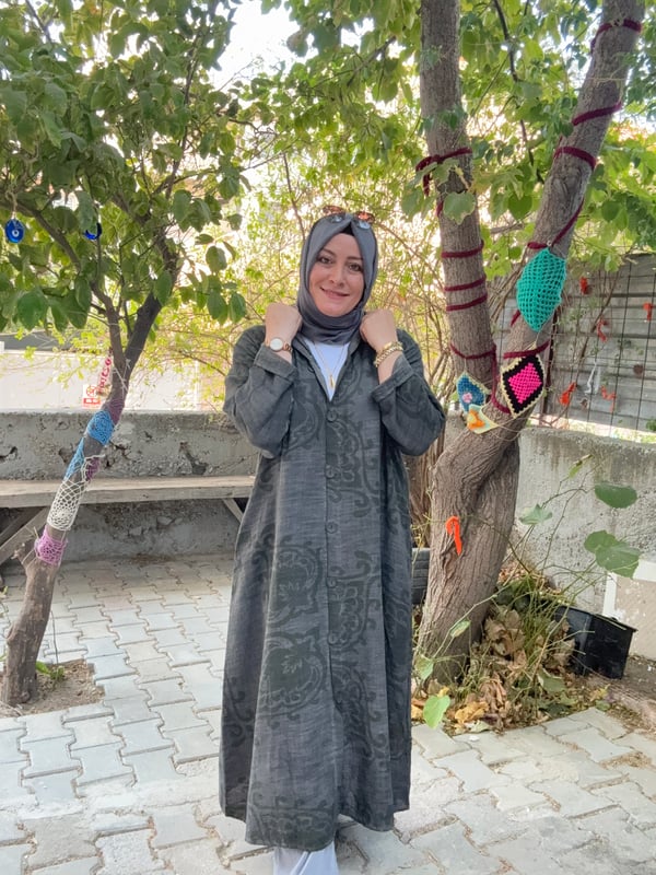 OVERSİZE KETEN UMRA KAP
