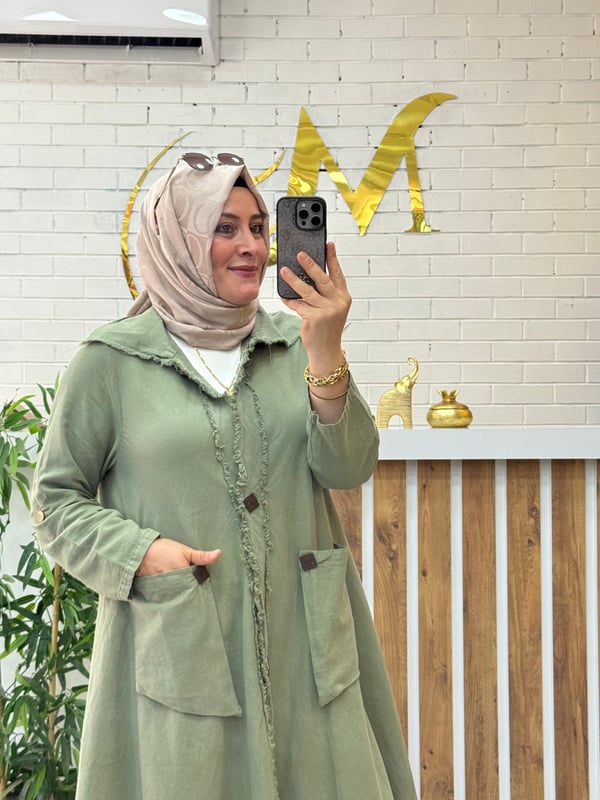 ÖZEL TASARIM KETEN KAP