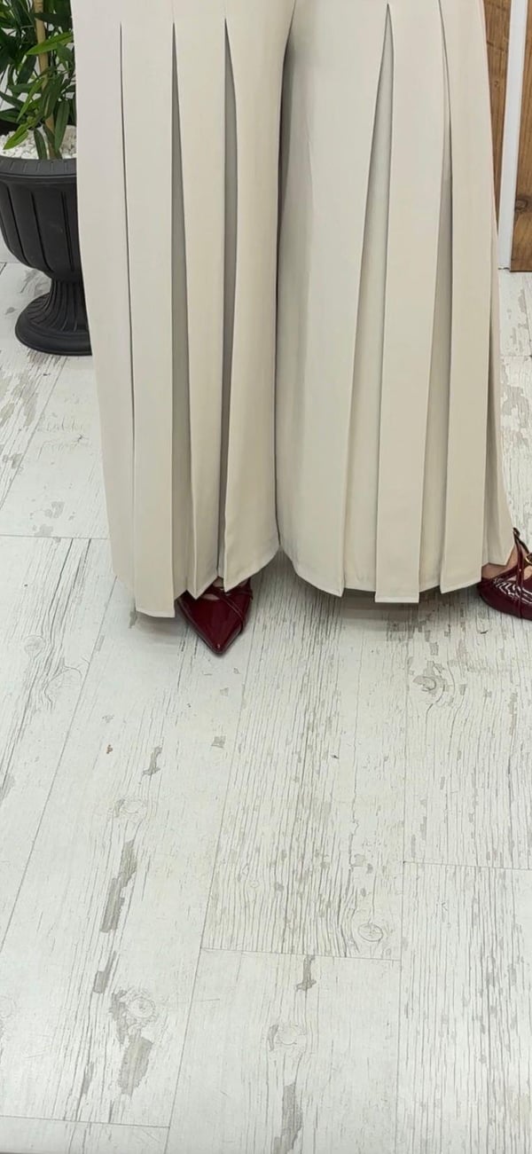 PİLELİ ETEK PANTOLON