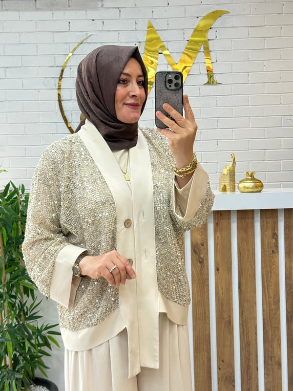 PUL PAYET CEKETLİ ÜÇLÜ TAKIM