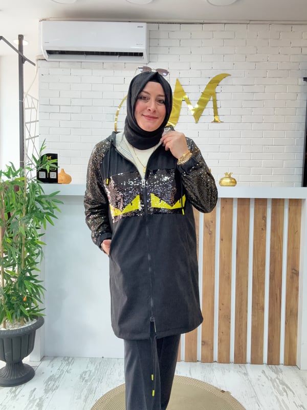 PUL PAYET DETAYLI FENDİ TRENÇ