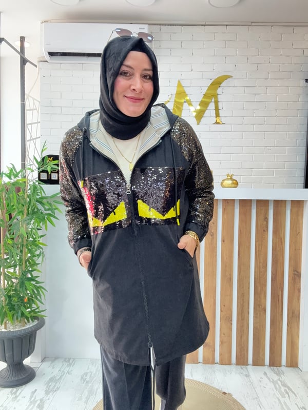 PUL PAYET DETAYLI FENDİ TRENÇ
