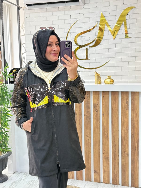 PUL PAYET DETAYLI FENDİ TRENÇ