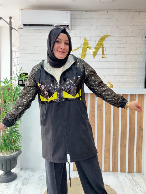 PUL PAYET DETAYLI FENDİ TRENÇ