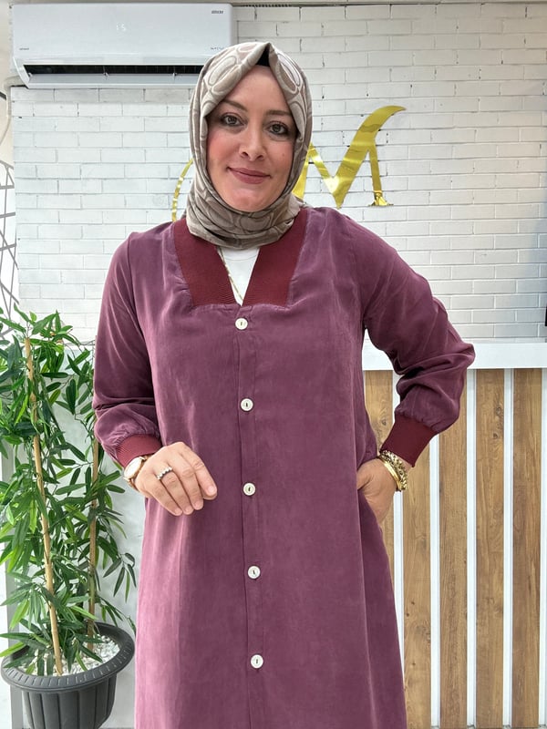 Ribana detaylı kupra tensel kap