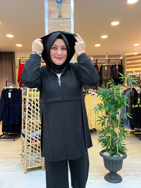 SPOR ŞIK KAPÜŞONLU TAKIM