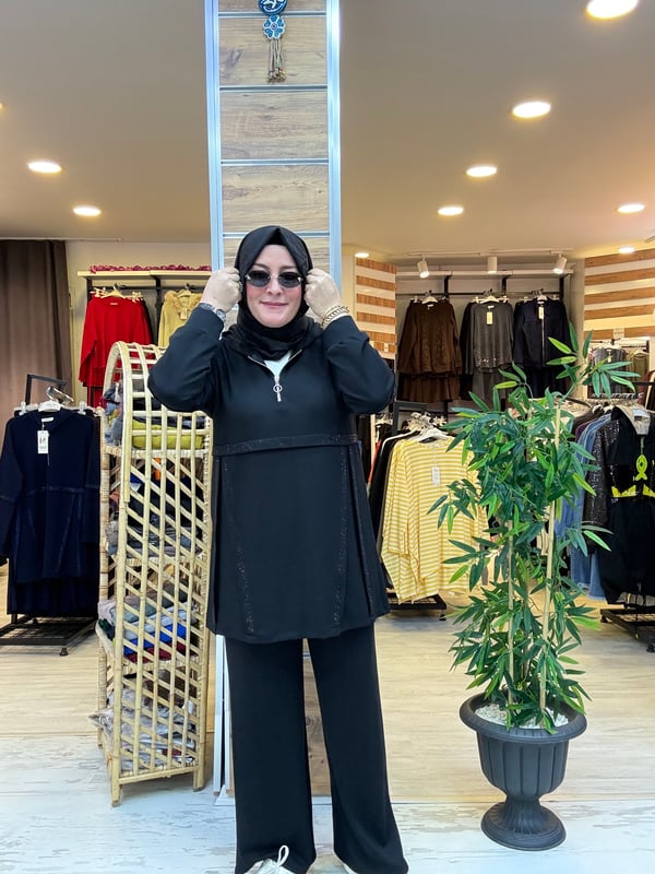 SPOR ŞIK KAPÜŞONLU TAKIM