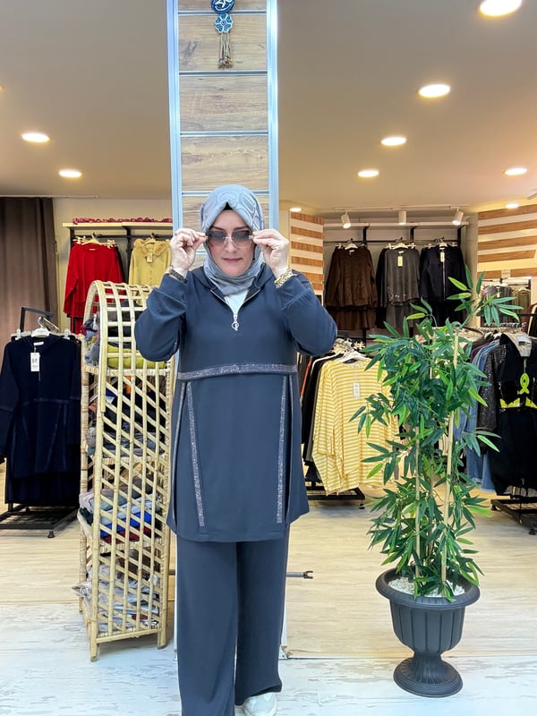 SPOR ŞIK KAPÜŞONLU TAKIM