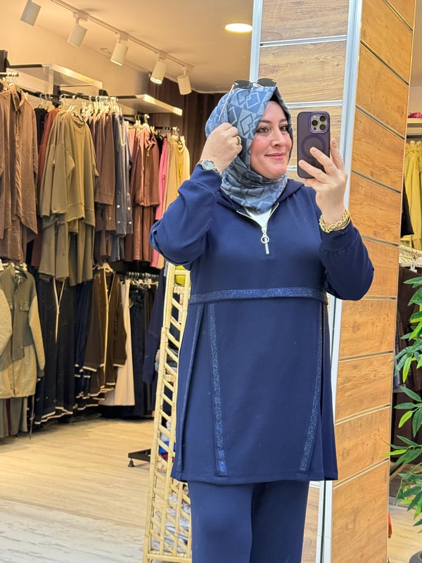 SPOR ŞIK KAPÜŞONLU TAKIM