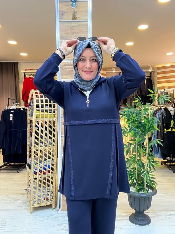 SPOR ŞIK KAPÜŞONLU TAKIM