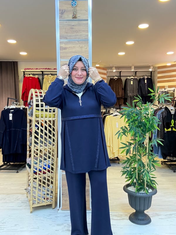 SPOR ŞIK KAPÜŞONLU TAKIM